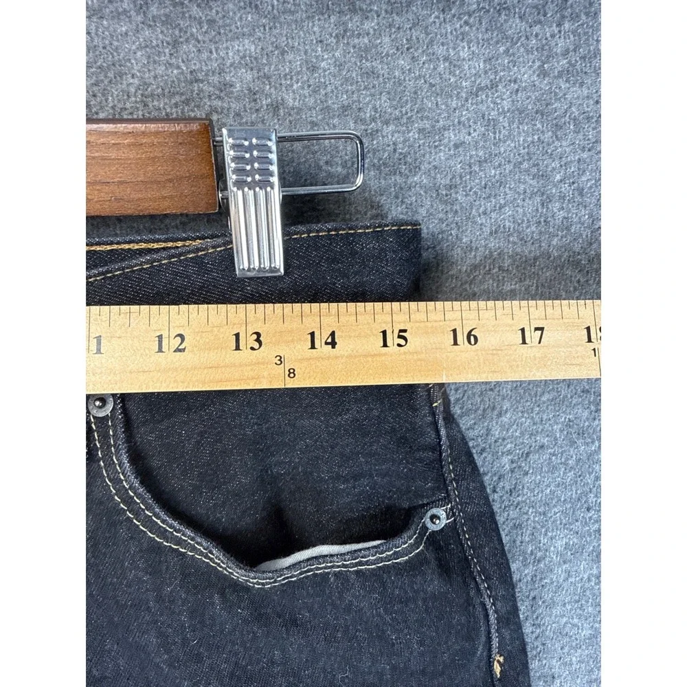 Levi's 501 Original Fit Jeans Men 33x36 (True 31x32) Blk Straight Leg Button Fly